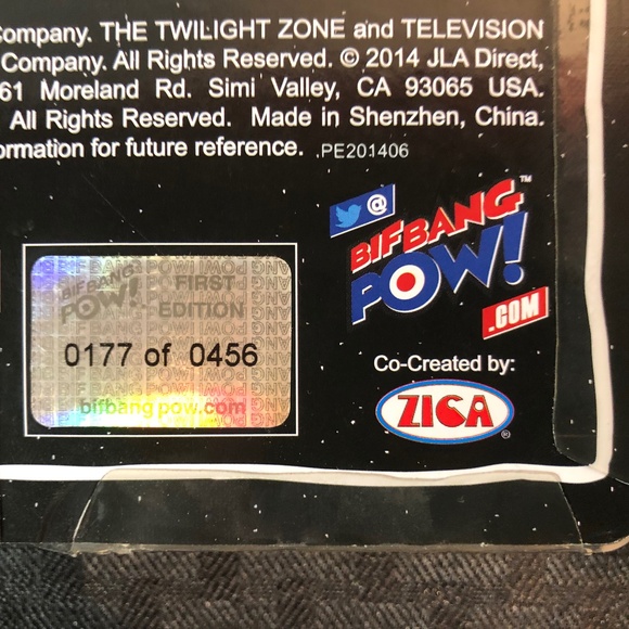 The Twlight Zone: Color Talky Tina Convention Excl. Bif Bang Pow New - Picture 4 of 6